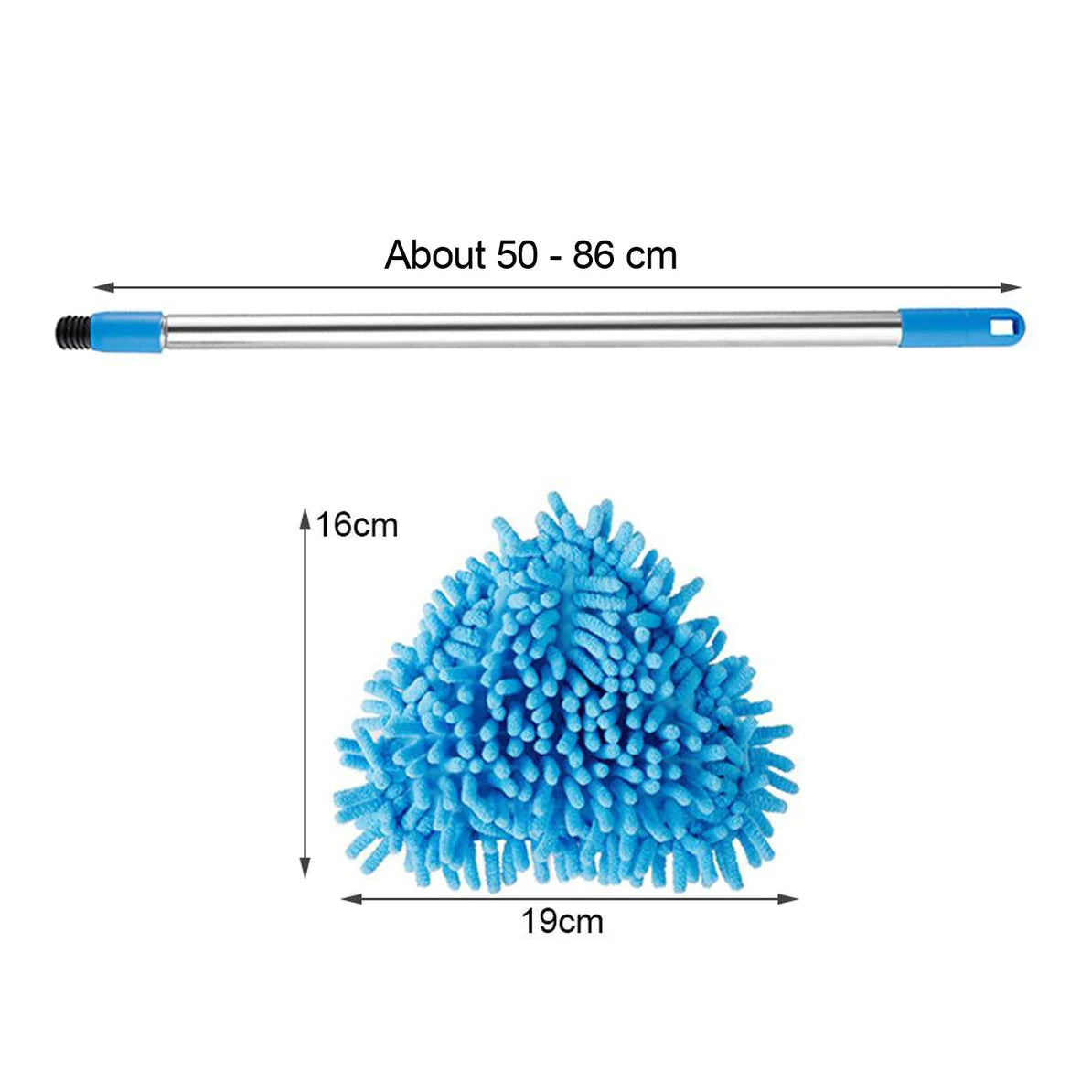 STAINLESS STEEL ROAD ADJUSTABLE TRIANGLE MOP