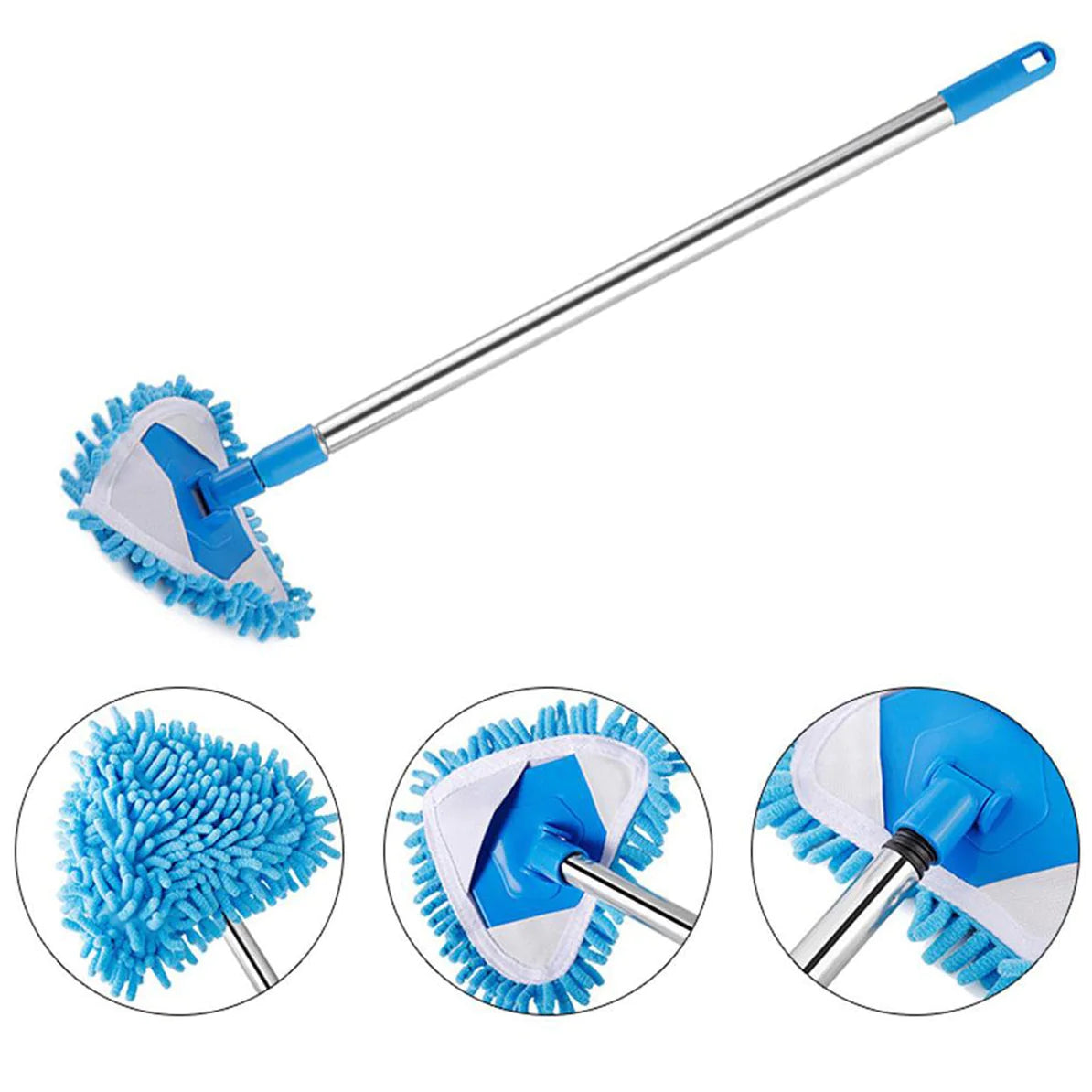 STAINLESS STEEL ROAD ADJUSTABLE TRIANGLE MOP