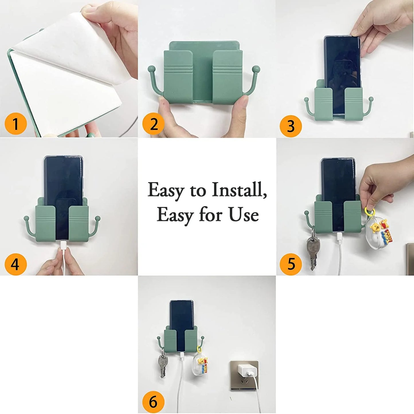 Wall Mounted Storage Box Organizer (Pack of 4)