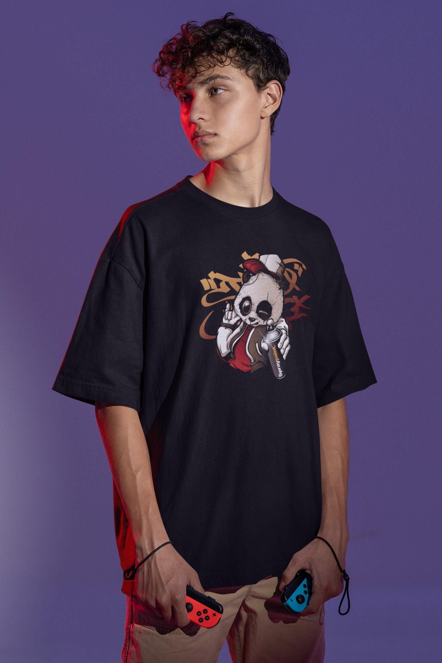 Calm Down Cotton Blend Printed Half Sleeves Mens Round Neck T-Shirt