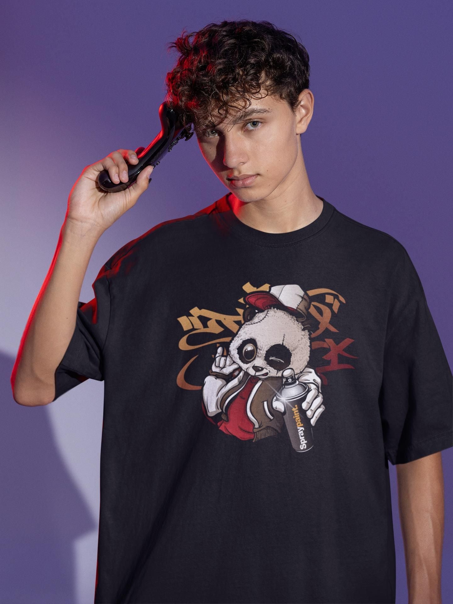 Calm Down Cotton Blend Printed Half Sleeves Mens Round Neck T-Shirt