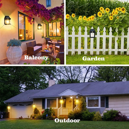 Solar Wall Lamp – Wireless Outdoor Light with Motion Sensor & 3 Modes