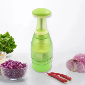 Food Chopper & Dicer – Manual Hand Press Mincer for Chopping Onions, Garlic, Veggies, Nuts | Easy to Use & Clean