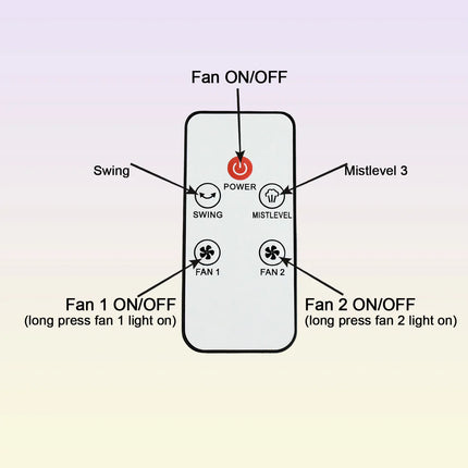 Electric Fan Desktop Double-Head Powerful Air Cooler (1 Pc / With Remote)