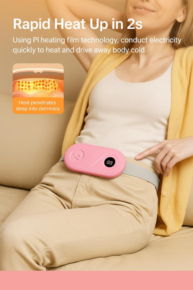Brontix Cordless Cramp Massager – Heated Period Pain Relief Belt