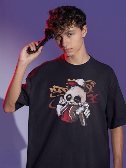 Calm Down Cotton Blend Printed Half Sleeves Mens Round Neck T-Shirt