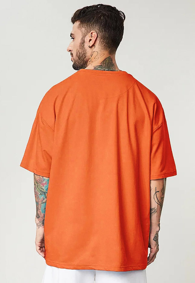 Men's Printed Loose Fit Half Sleeve T-shirt