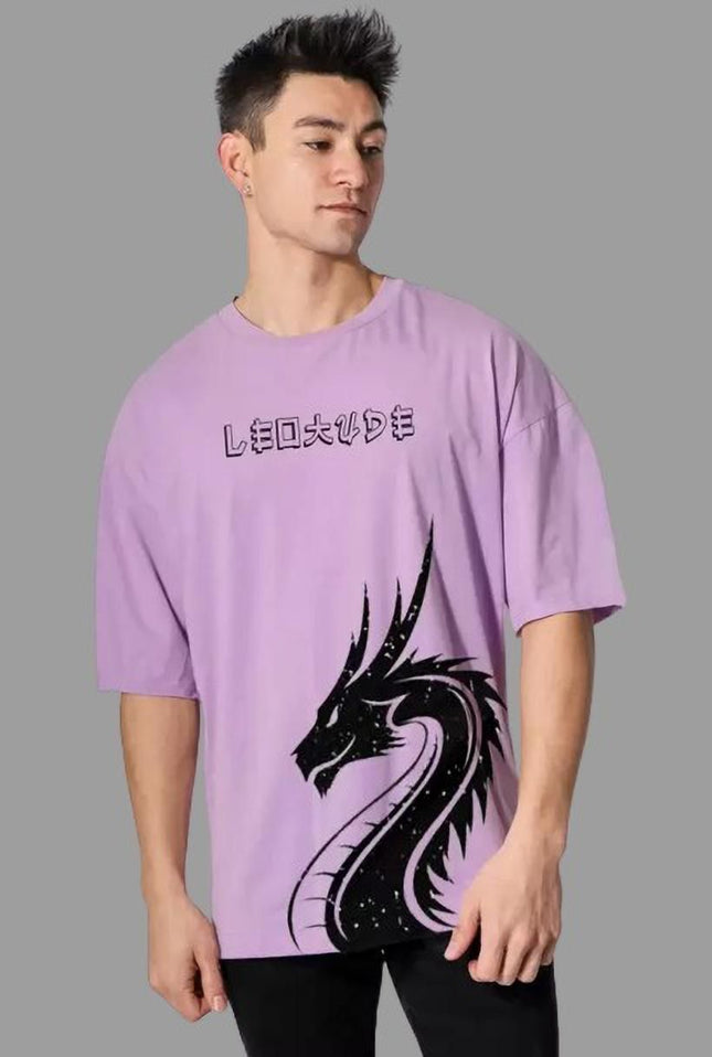 Men's Printed Loose Fit Half Sleeve T-shirt